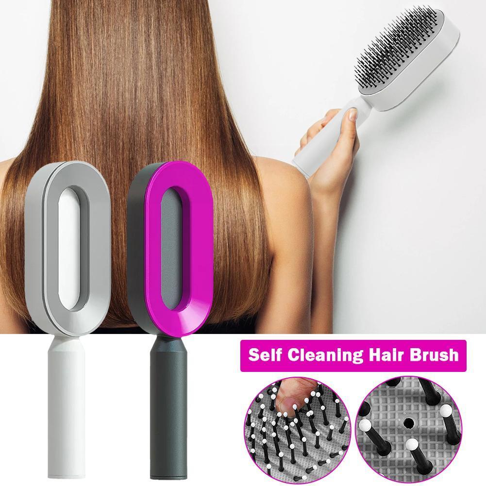 Spazzola Donna 3D per Crescita Capelli – Autopulente e Massaggiante
