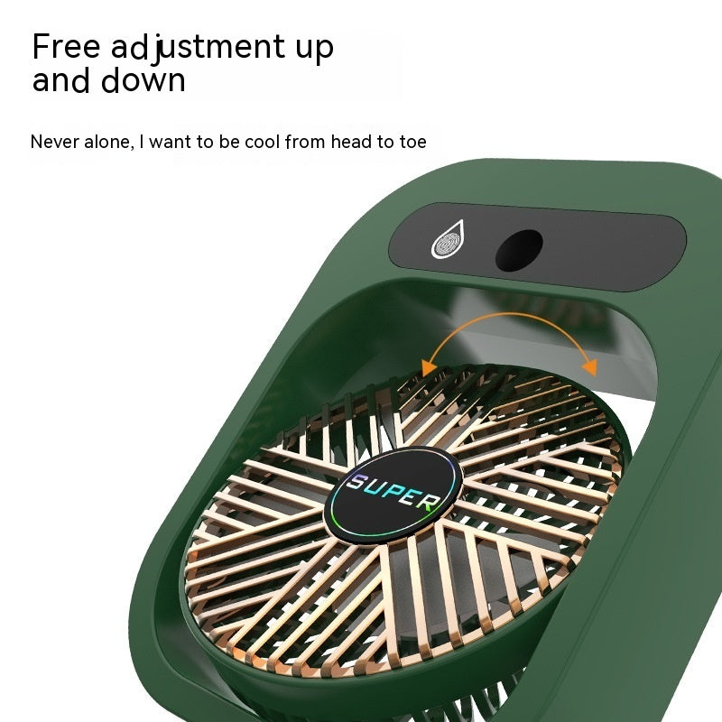 Ventilatore Portatile Rinfrescante USB con Nebulizzatore e Umidificatore