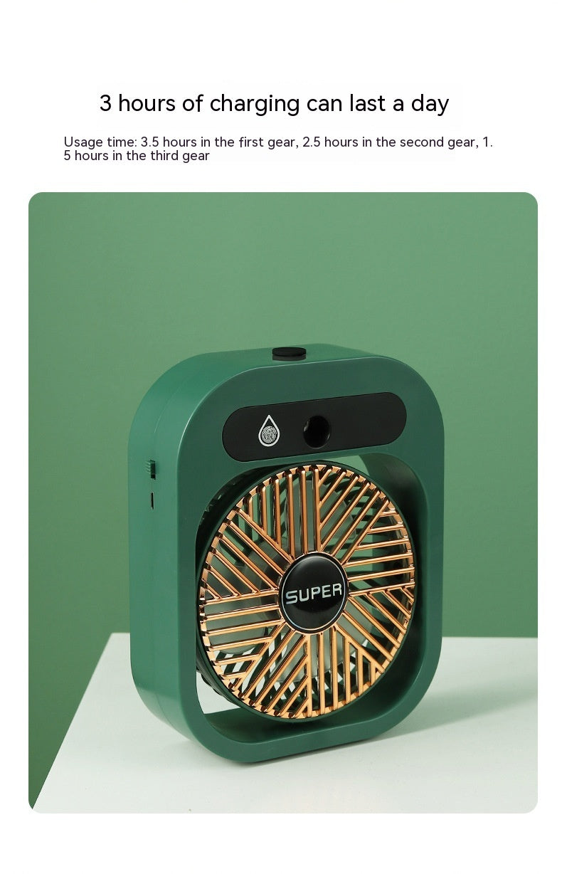 Ventilatore Portatile Rinfrescante USB con Nebulizzatore e Umidificatore