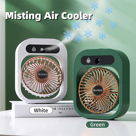 Ventilatore Portatile Rinfrescante USB con Nebulizzatore e Umidificatore