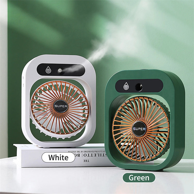 Ventilatore Portatile Rinfrescante USB con Nebulizzatore e Umidificatore