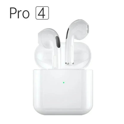 Auricolari Bluetooth Pro4 – Cuffie Wireless Mini Sportive con Microfono, Ideali per Musica, Compatibili con iPhone, Xiaomi, Huawei, Redmi