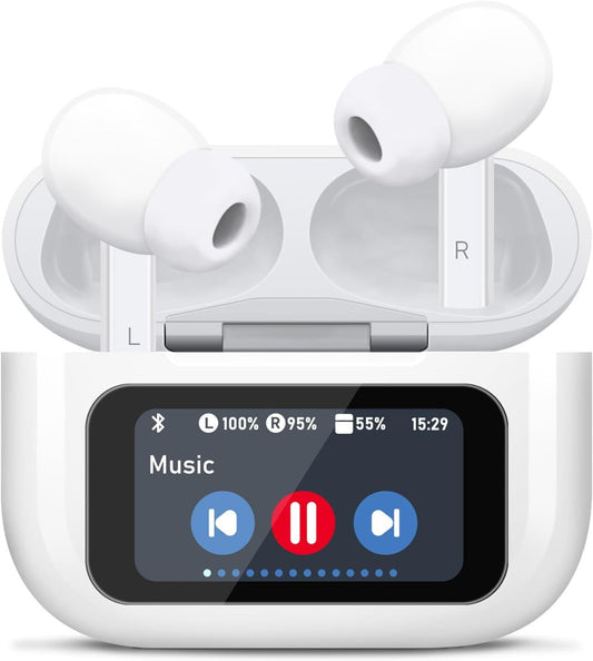 Auricolari Wireless Bluetooth 5.4 con Touch e Cancellazione Rumore